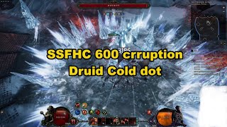 Last epochquotSSFHCquot600 corruption Druid Cold dot Werebear boss fight 092k [upl. by Prussian325]