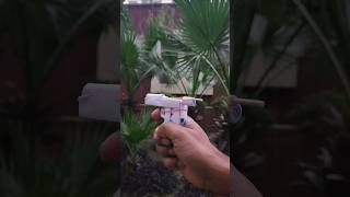 Slingshot paper gun  paper gun that shoots paper bullets slingshot diy viralshorts shortsfeed [upl. by Llirpa576]