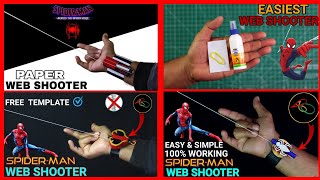 4 Easy SPIDER MAN Web Shooters  4 Amazing Spider Man web shooter  DIY web shooters [upl. by Coreen]