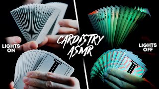 Cardistry ASMR 13  Glamorous Shuffling with INSANE Glowing Playing Cards [upl. by Eiramrefinnej]