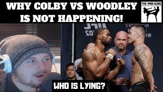 THE REAL REASON WHY COLBY COVINGTON VS TYRON WOODLEY IS NOT HAPPENING [upl. by Jeni811]