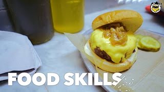 NYCs Best Burger Explained  Food Skills [upl. by Hugon]