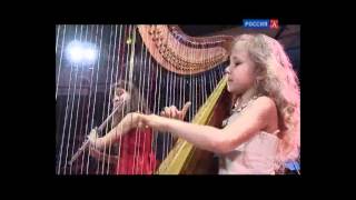 Mozart  Concert for Harp and Flute in C II part Alisa Sadikova Hp Maria Uribina Fl [upl. by Russon139]