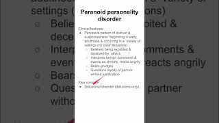 Paranoid personality disorder [upl. by Riordan]