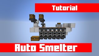 How to Build a CheapEasy Auto Smelter with Even Distribution in Minecraft [upl. by Keheley]