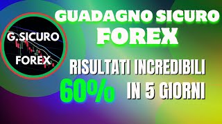 GUADAGNO SICURO FOREX  Profitti Super [upl. by Aremihc]