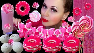 ASMR PINK DESSERTS [upl. by Ellened]