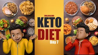 My Weight Update  Day 7 of My 30Days Keto and Intermittent Fasting Challenge in Malayalam [upl. by Derwon]