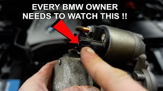 BMW CLICKS BUT WILL NOT START NO CRANK NO START ISSUE SOLVED [upl. by Modla]