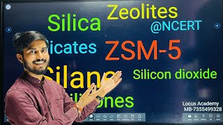 Silicones  Silicates  silica  Zeolites amp Silanes  Carbon Family  ncert neet Locus Academy [upl. by Acsicnarf917]