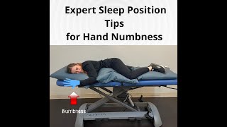 Expert Sleep Position Tips for Hand Numbness [upl. by Aineval]