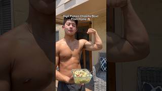 BEST Chipotle bowl from home💪 youtubeviral food healthandfitness healthyfood workout [upl. by Noizneb]