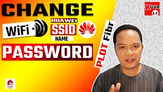 How to Change WIFI Password and Name of PLDT Home Fibr  2021 Huawei router [upl. by Kalb]