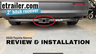 2023 Toyota Sienna Hybrid AWD Best Aftermarket Hitch Receiver Review  OEM vs Trailercom hitch [upl. by Gula]