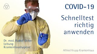 COVID19 HOTGEN®AntigenSchnelltest richtig anwenden [upl. by Dlonra448]