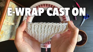 How to do an EWrap Cast On on the Sentro Circular Knitting Machine  Sentro School [upl. by Kinom416]