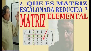 MATRIZ ESCALONADA REDUCIDA Matriz Elemental cómo obtener la matriz reducida ejercicios [upl. by Yuk]