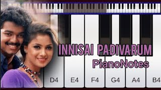 innisai padivarum song piano notes 🎶 😊 [upl. by Adranoel]