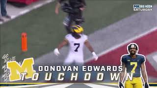 Donovan Edwards 75 Yard TD vs Ohio State 2022  Dutch Commentary [upl. by Emarie]