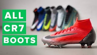 ALL CR7 CHAPTER BOOTS  New Chapter 7 football boots for Ronaldo [upl. by Aleydis919]