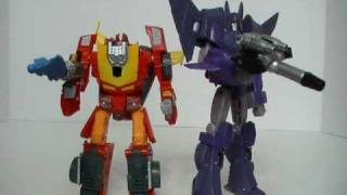 Transformers Reveal the Shield Battle in Space  Rodimus vs Cyclonus [upl. by Elawalo614]