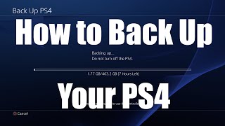 How to Back Up and Restore Your PS4 [upl. by Yeldar]