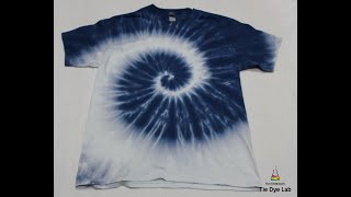 How To Make A Single Color Spiral Tie Dye [upl. by Materi914]