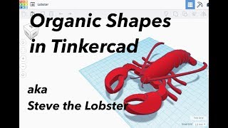 Tinkercad Tutorial  Organic Shapes [upl. by Amling]