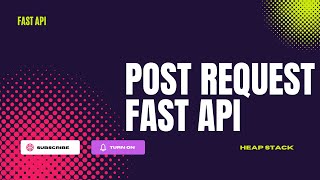 POST Request in Fast API  ToDo App Part 2  Backend  programming fastapi [upl. by Nanreh]