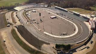 DRONE View North Wilkesboro Speedway RePave for NASCAR AllStar Race 2024 [upl. by Giles]