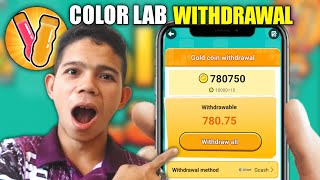 Paano mag withdraw withdraw sa color lab  Color lab tricks Full Guide [upl. by Dranrev]