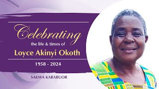 FAREWELL SERVICE OF MAMA LOYCE AKINYI OKOTH  04102024 [upl. by Novanod]