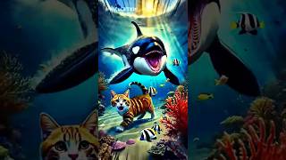 The kitten help fish cat totalvdosuraj shorts trending cartoonytshorts [upl. by Eineeuq218]