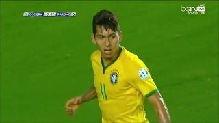 Roberto Firmino vs Paraguay Copa America 2015 HD 720p by i7xLFC [upl. by Anirehtac]