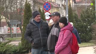 Protest rolników w Giżycku [upl. by Tonneson285]