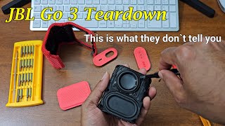 JBL Go 3 Teardown How to do without any trouble  This is what they dont tell you [upl. by Asel]