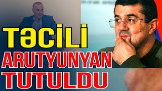 Təcili Separatçıların keçmiş naziri Arutyunyan Laçın postunda tutuldu Gündəm Masada Media Turk TV [upl. by Alraep]