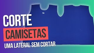 Como cortar CAMISETAS sem uma costura na lateral para IMPRIMIR  Viver de Confecção [upl. by Enilatan724]