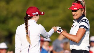 Match 10 Highlights  HullPedersen vs ThompsonAltomare  2021 Solheim Cup [upl. by Oika422]