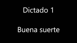 Dictado Español 1 Comprensión Auditiva [upl. by Sucul534]