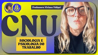 Sociologia e Psicologia do Trabalho CNU  com a professora Viviane Vidigal [upl. by Hpesoy]