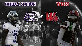 5A TOP TEAMS IN DISTRICT BATTLE 5 College Station vs Weiss 2024 Texas High School Football txhsfb [upl. by Seniag]