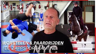 KEIHARD WORSTELEN🤼‍♂️ amp PAARDRIJDEN🐴  De ZappsportKantine [upl. by Tye591]