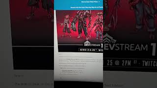 Free Umbra Forma with Devstream 182 in Warframe [upl. by Brozak]