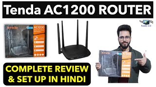 Tenda A1200 Dual Band Router Unboxing Review amp Setup in Hindi🔥 Tenda Wifi Setup  Pandey 20 [upl. by Akaya]