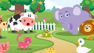 Animal Sounds Song for Toddlers  Learn About Animals  Kids Learning Videos [upl. by Jerome]