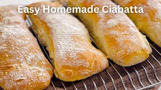 Easy Ciabatta Bread at Home [upl. by Ennaegroeg]