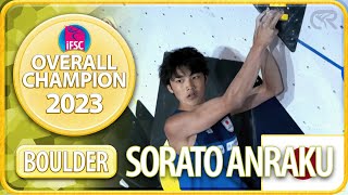 Sorato Anraku  2023 Bouldering Overall Champion [upl. by Arela]