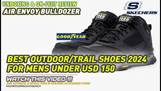 Unboxing amp review on feet SKECHERS AIR ENVOY BULLDOZER OUTDOOR HIKING TRAIL SHOES 100 ORIGINAL [upl. by Fan]