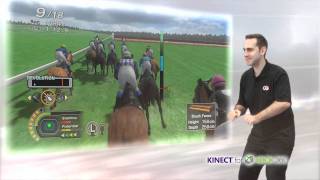 CHAMPION JOCKEY G1 JOCKEY amp GALLOP RACER  TUTORIAL WITH XBOX KINECT [upl. by Gesner]